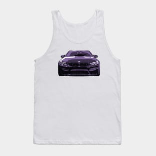 Purple BMW M4 Illustration Tank Top